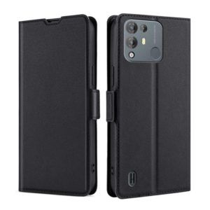 For Blackview A55 Pro Ultra-thin Voltage Side Buckle PU + TPU Leather Phone Case(Black) (OEM)