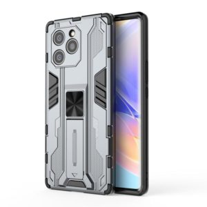 For Honor 60 SE Supersonic PC + TPU Phone Case with Holder(Grey) (OEM)
