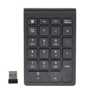 BT304 22 Keys Laptop Mini Wireless Keyboard, Spec: 2.4G (Black) (OEM)