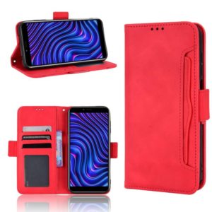 For BLU C5 Max 2022 Skin Feel Calf Texture Card Slots Leather Phone Case(Red) (OEM)
