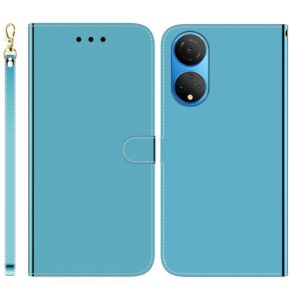 For Honor X7 Imitated Mirror Surface Horizontal Flip Leather Phone Case(Blue) (OEM)