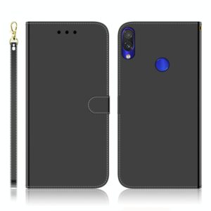 For Xiaomi Redmi Note 7S / Note 7 Imitated Mirror Surface Horizontal Flip Leather Case with Holder & Card Slots & Wallet & Lanyard(Black) (OEM)