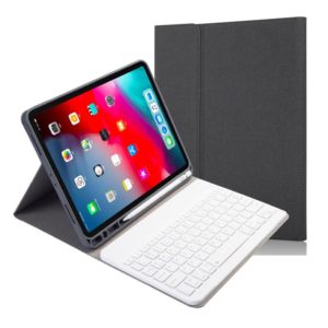 RK11 Cloth Texture Detachable Magnetic Bluetooth Keyboard Horizontal Flip Leather Tablet Case for iPad Pro 11 2020 / 2018 with Holder & Pen Slot(Black) (OEM)