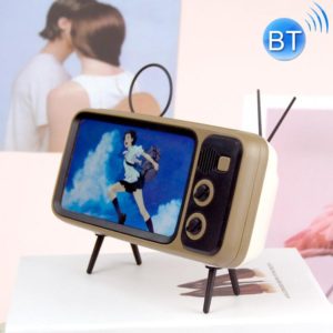 TV-JCZN-010 Desktop Retro Bluetooth Speaker with Holder(Brown Bluetooth) (OEM)