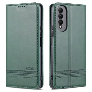 For Honor X20 SE AZNS Magnetic Calf Texture Horizontal Flip Leather Case with Card Slots & Holder & Wallet(Dark Green) (AZNS) (OEM)