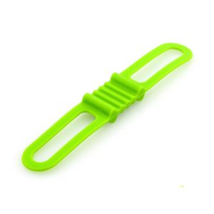 10 PCS High Elastic Silicone Straps Bicycle Fixed Strap Car Light Beam, Size: One Size(Green) (OEM)