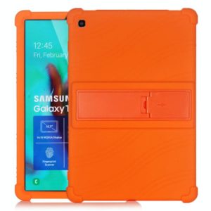 For Galaxy Tab S5e T720 Tablet PC Silicone Protective Case with Invisible Bracket(Orange) (OEM)