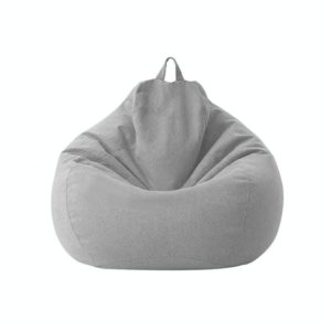 Lazy Sofa Bean Bag Chair Fabric Cover, Size: 70x80cm(Light Gray) (OEM)