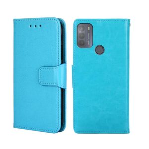 For Motorola Moto G50 Crystal Texture Leather Phone Case(Sky Blue) (OEM)