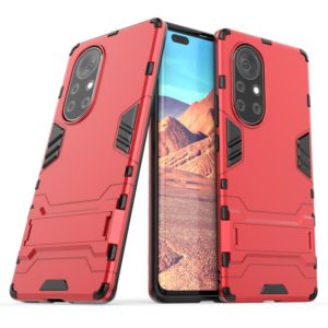 For Huawei Nova 8 Pro 5G PC + TPU Shockproof Protective Case with Holder(Red) (OEM)