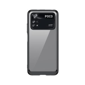 For Xiaomi Poco M4 Pro 4G Colorful Series Acrylic + TPU Phone Case(Black) (OEM)