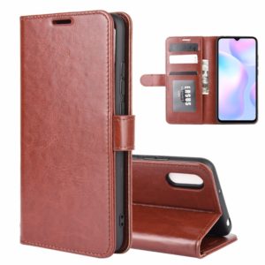 For Xiaomi Redmi 9A R64 Texture Single Horizontal Flip Protective Case with Holder & Card Slots & Wallet& Photo Frame(Brown) (OEM)