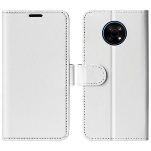 For Nokia G50 R64 Texture Single Horizontal Flip Phone Protective Case with Holder & Card Slots & Wallet& Photo Frame(White) (OEM)