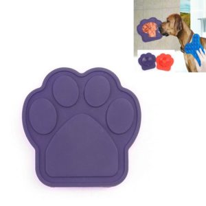 Pet Silicone Fixed Suction Cup Bowl Slow Eating Divert Attention Bath Products(Purple) (OEM)