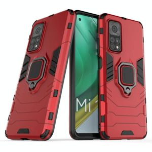 For Xiaomi Mi 10T Pro 5G Shockproof PC + TPU Protective Case with Magnetic Ring Holder(Red) (OEM)