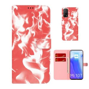 For Xiaomi Mi 10T Pro 5G / 10T 5G Cloud Fog Pattern Horizontal Flip Leather Case with Holder & Card Slot & Wallet(Red) (OEM)