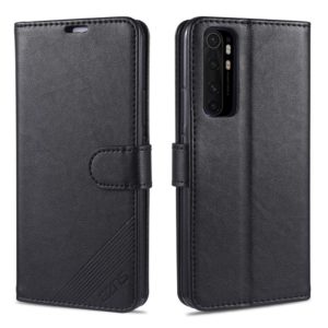For Xiaomi Mi Note 10 Lite AZNS Sheepskin Texture Horizontal Flip Leather Case with Holder & Card Slots & Wallet(Black) (AZNS) (OEM)