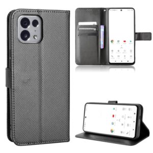 For TONE E22 Diamond Texture Leather Phone Case(Black) (OEM)