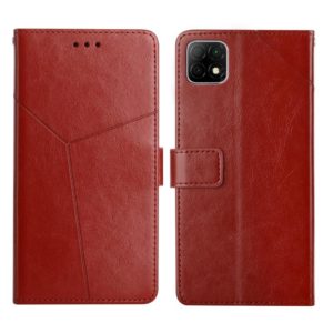 For Wiko T3 Y Stitching Horizontal Flip Leather Phone Case(Brown) (OEM)