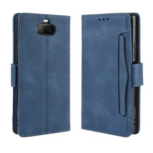 For Sony Xperia 8 Wallet Style Skin Feel Calf Pattern Leather Case with Separate Card Slot(Blue) (OEM)