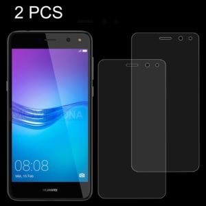 2 PCS for Huawei Y6 (2017) 0.26mm 9H Surface Hardness 2.5D Explosion-proof Tempered Glass Non-full Screen Film (OEM)