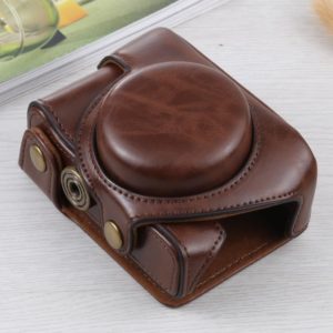 Full Body Camera PU Leather Case Bag for Sony ZV-1(Coffee) (OEM)