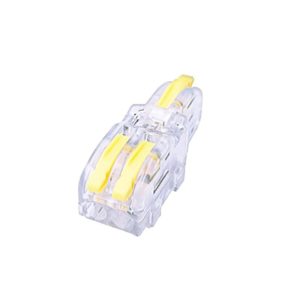 10 PCS Multi-Function Branch Wire Butt Copper Wire Quick Connection Terminal, Model: F12 Yellow Handle One in Two Out (OEM)