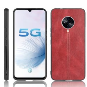 For Vivo S6 Shockproof Sewing Cow Pattern Skin PC + PU + TPU Case(Red) (OEM)