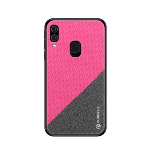 PINWUYO Honors Series Shockproof PC + TPU Protective Case for Galaxy A40(Red) (PINWUYO) (OEM)