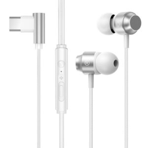 TS902 Metal In-Ear USB-C / Type-C Game Earphone, Cable Length: 1.2m(Silver Gray) (OEM)