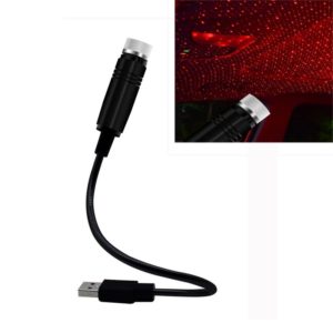 Car USB Star Dome Projector Hose Light, Constantly Bright Version(Red) (OEM)