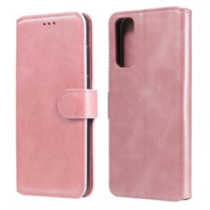 For vivo Y20 / Y20i Classic Calf Texture PU + TPU Horizontal Flip Leather Case, with Holder & Card Slots & Wallet(Rose Gold) (OEM)