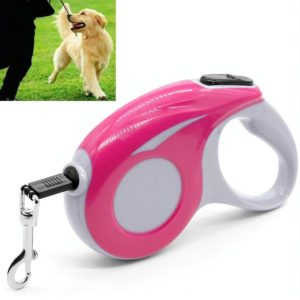 Automatic Pet Traction Device Household Dog Walking Retractable Traction Rope, Length:3m(Pink) (OEM)