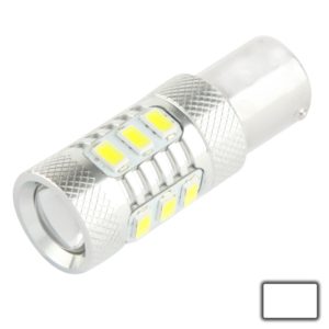 1156 11W White LED Turn Light for Vehicles, DC 12-30V, 12 LED SMD 5630 Light + 5W 1 LED CREE Light (OEM)