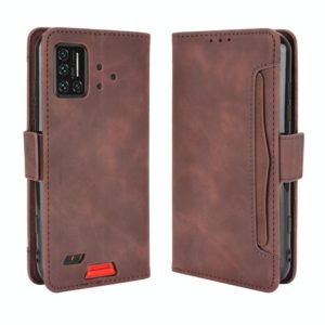 For UMIDIGI Bison Wallet Style Skin Feel Calf Pattern Leather Case with Separate Card Slot(Brown) (OEM)
