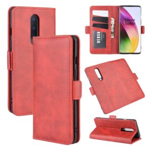 For OnePlus 8 Dual-side Magnetic Buckle Horizontal Flip Leather Case with Holder & Card Slots & Wallet(Red) (OEM)