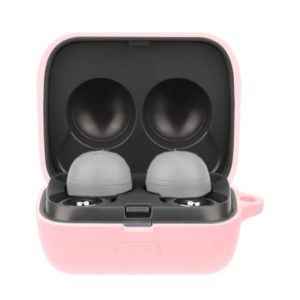 Solid Color Earphone Protective Case with Hook For Sony LinkBuds WF-L900(Pink) (OEM)