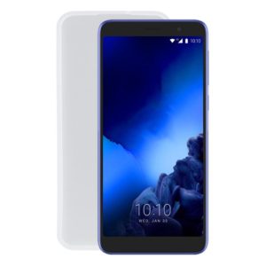 TPU Phone Case For Alcatel 1X 2019(With Fingerprints)(Transparent White) (OEM)