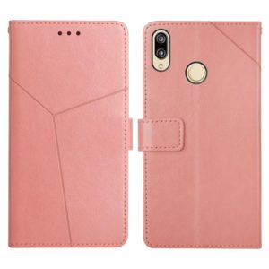 For Huawei P20 Lite Y Stitching Horizontal Flip Leather Phone Case with Holder & Card Slots & Wallet & Photo Frame(Rose Gold) (OEM)