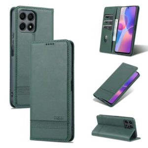 For Honor X30i AZNS Magnetic Calf Texture Horizontal Flip Leather Phone Case(Dark Green) (AZNS) (OEM)