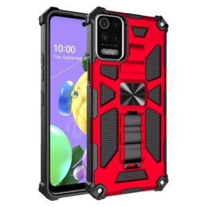 For LG K53 Shockproof TPU + PC Magnetic Protective Case with Holder(Red) (OEM)