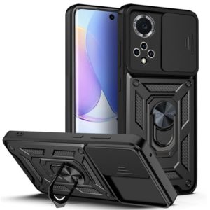 For Huawei nova 9 Sliding Camera Cover TPU+PC Phone Case(Black) (OEM)