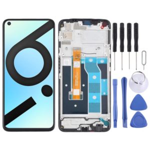 LCD Screen and Digitizer Full Assembly with Frame for OPPO Realme 6i (India) / Realme 6s / Realme Narzo RMX2002 (OEM)