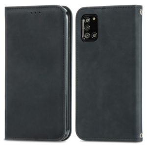 For Samsung Galaxy A32 5G Retro Skin Feel Business Magnetic Horizontal Flip Leather Case with Holder & Card Slots & Wallet & Photo Frame(Black) (OEM)