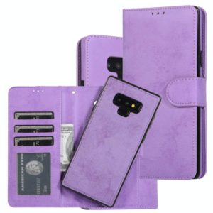 For Samsung Galaxy Note9 Retro 2 in 1 Detachable Magnetic Horizontal Flip TPU + PU Leather Case with Holder & Card Slots & Photo Frame & Wallet(Purple) (OEM)