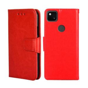 For Google Pixel 5 Crystal Texture Leather Phone Case(Red) (OEM)