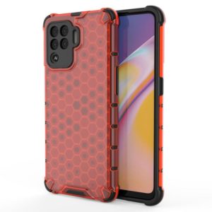 For OPPO A94 Shockproof Honeycomb PC + TPU Case(Red) (OEM)