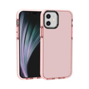 For iPhone 12 / 12 Pro Shockproof High Transparency TPU Protective Case(Pink) (OEM)