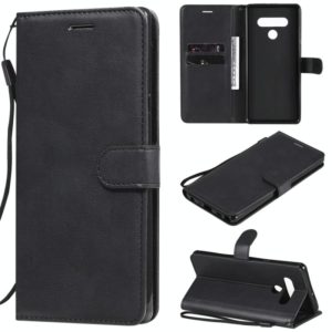For LG Stylo 6 Solid Color Horizontal Flip Protective Leather Case with Holder & Card Slots & Wallet & Photo Frame & Lanyard(Black) (OEM)