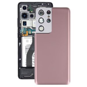 For Samsung Galaxy S21 Ultra 5G Battery Back Cover with Camera Lens Cover (Brown) (OEM)